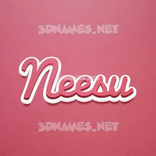 neesu in Red Scribble style - 3D name wallpaper neesu in Red Scribble style - 3D name wallpaper
