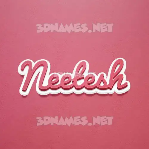 neetesh in Red Scribble style - 3D name wallpaper neetesh in Red Scribble style - 3D name wallpaper