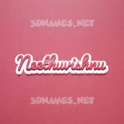 neethuvishnu in Red Scribble style - 3D name wallpaper neethuvishnu in Red Scribble style - 3D name wallpaper