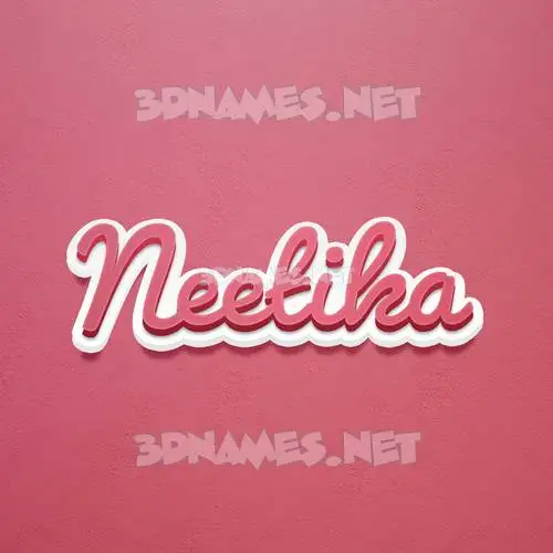 neetika in Red Scribble style - 3D name wallpaper neetika in Red Scribble style - 3D name wallpaper