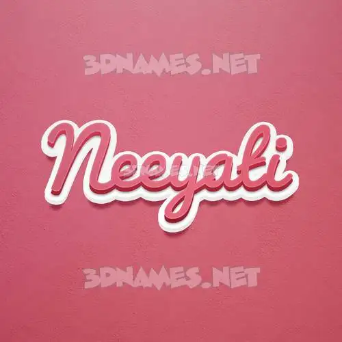 neeyati in Red Scribble style - 3D name wallpaper neeyati in Red Scribble style - 3D name wallpaper