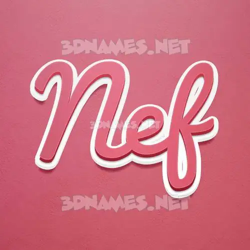 nef in Red Scribble style - 3D name wallpaper nef in Red Scribble style - 3D name wallpaper