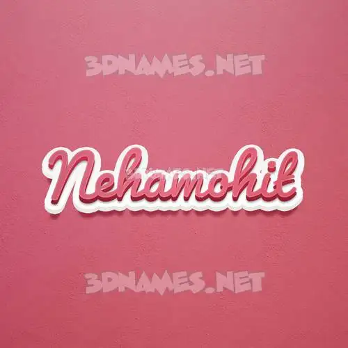 nehamohit in Red Scribble style - 3D name wallpaper nehamohit in Red Scribble style - 3D name wallpaper