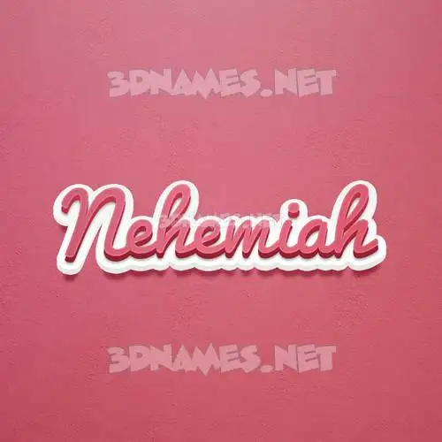 nehemiah in Red Scribble style - 3D name wallpaper nehemiah in Red Scribble style - 3D name wallpaper