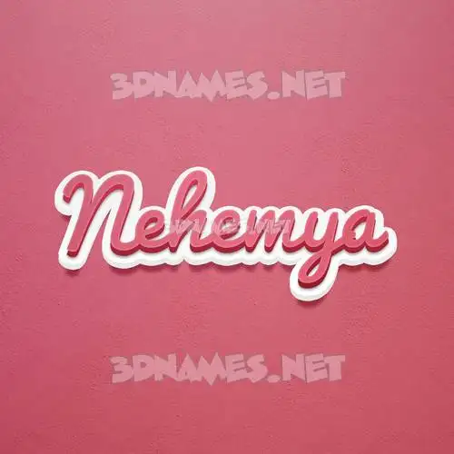 nehemya in Red Scribble style - 3D name wallpaper nehemya in Red Scribble style - 3D name wallpaper