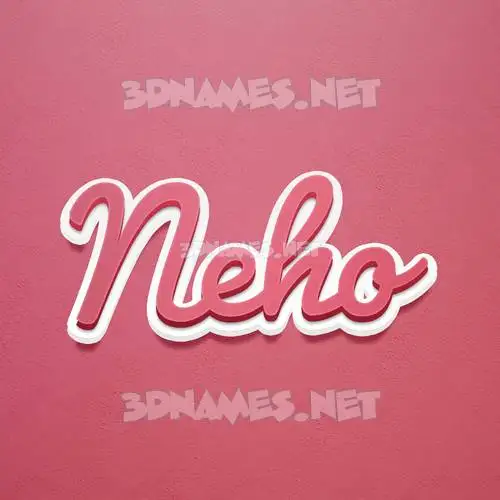 neho in Red Scribble style - 3D name wallpaper neho in Red Scribble style - 3D name wallpaper