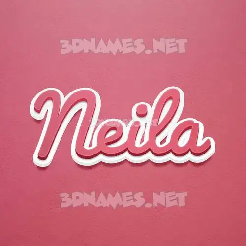 neila in Red Scribble style - 3D name wallpaper neila in Red Scribble style - 3D name wallpaper