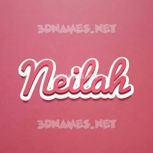 neilah in Red Scribble style - 3D name wallpaper neilah in Red Scribble style - 3D name wallpaper