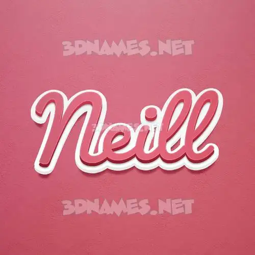 neill in Red Scribble style - 3D name wallpaper neill in Red Scribble style - 3D name wallpaper