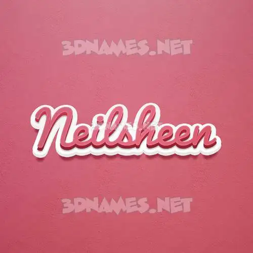 neilsheen in Red Scribble style - 3D name wallpaper neilsheen in Red Scribble style - 3D name wallpaper