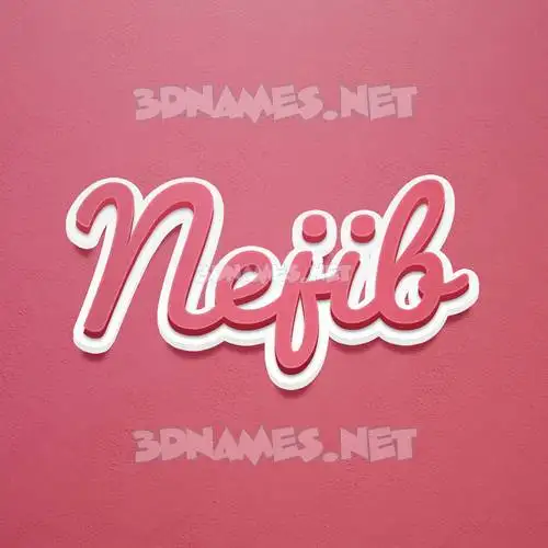 nejib in Red Scribble style - 3D name wallpaper nejib in Red Scribble style - 3D name wallpaper
