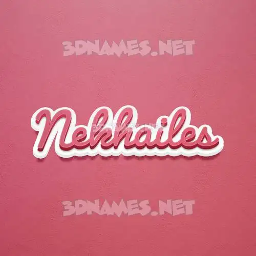 nekhailes in Red Scribble style - 3D name wallpaper nekhailes in Red Scribble style - 3D name wallpaper