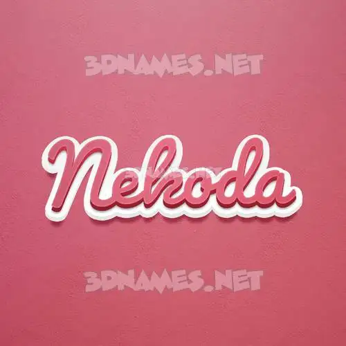 nekoda in Red Scribble style - 3D name wallpaper nekoda in Red Scribble style - 3D name wallpaper