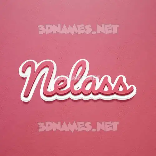 nelass in Red Scribble style - 3D name wallpaper nelass in Red Scribble style - 3D name wallpaper