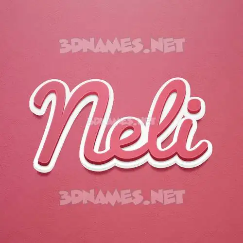 neli in Red Scribble style - 3D name wallpaper neli in Red Scribble style - 3D name wallpaper