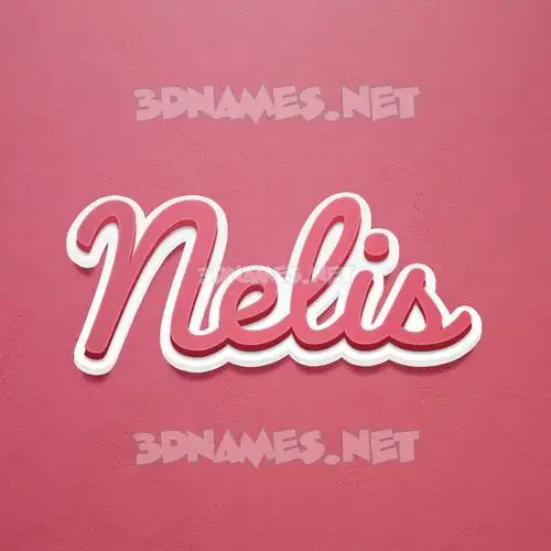 nelis in Red Scribble style - 3D name wallpaper nelis in Red Scribble style - 3D name wallpaper