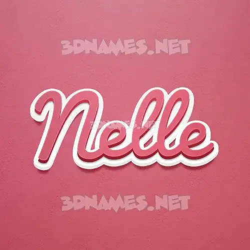 nelle in Red Scribble style - 3D name wallpaper nelle in Red Scribble style - 3D name wallpaper