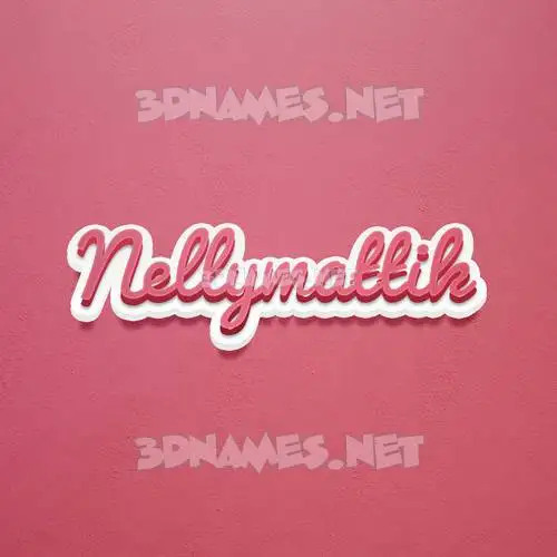 nellymattik in Red Scribble style - 3D name wallpaper nellymattik in Red Scribble style - 3D name wallpaper