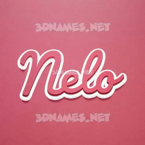 nelo in Red Scribble style - 3D name wallpaper nelo in Red Scribble style - 3D name wallpaper