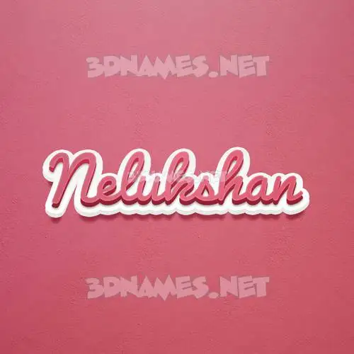 nelukshan in Red Scribble style - 3D name wallpaper nelukshan in Red Scribble style - 3D name wallpaper