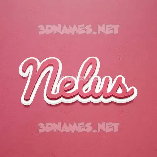 nelus in Red Scribble style - 3D name wallpaper nelus in Red Scribble style - 3D name wallpaper