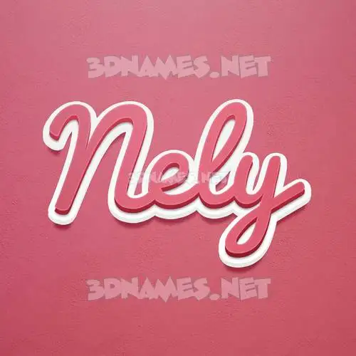 nely in Red Scribble style - 3D name wallpaper nely in Red Scribble style - 3D name wallpaper