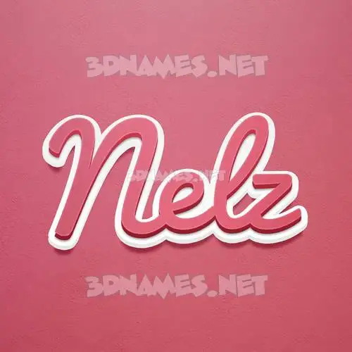nelz in Red Scribble style - 3D name wallpaper nelz in Red Scribble style - 3D name wallpaper