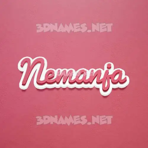 nemanja in Red Scribble style - 3D name wallpaper nemanja in Red Scribble style - 3D name wallpaper