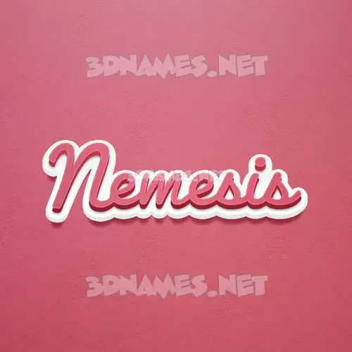 nemesis in Red Scribble style - 3D name wallpaper nemesis in Red Scribble style - 3D name wallpaper