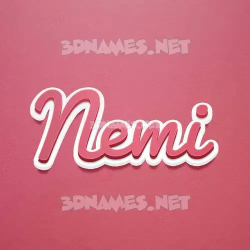 nemi in Red Scribble style - 3D name wallpaper nemi in Red Scribble style - 3D name wallpaper