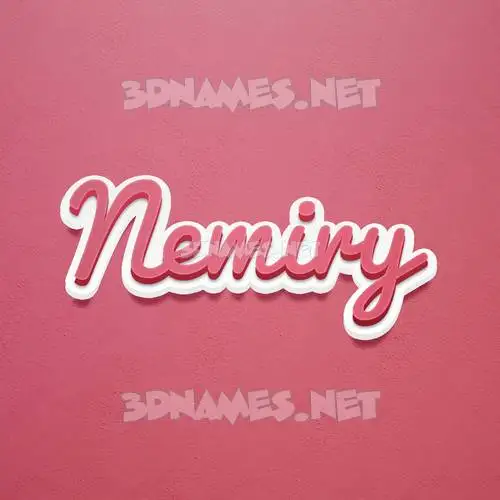 nemiry in Red Scribble style - 3D name wallpaper nemiry in Red Scribble style - 3D name wallpaper