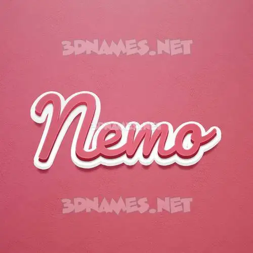 nemo in Red Scribble style - 3D name wallpaper nemo in Red Scribble style - 3D name wallpaper