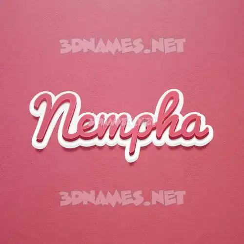 nempha in Red Scribble style - 3D name wallpaper nempha in Red Scribble style - 3D name wallpaper