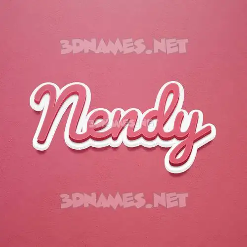 nendy in Red Scribble style - 3D name wallpaper nendy in Red Scribble style - 3D name wallpaper