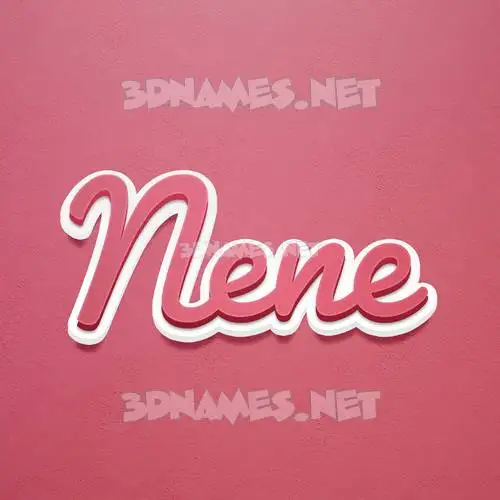 nene in Red Scribble style - 3D name wallpaper nene in Red Scribble style - 3D name wallpaper
