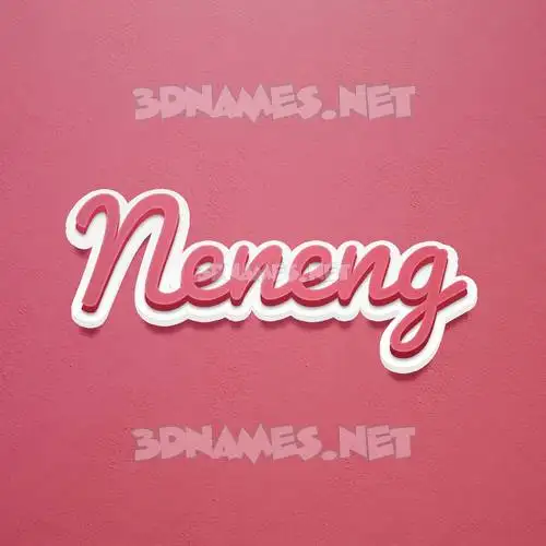 neneng in Red Scribble style - 3D name wallpaper neneng in Red Scribble style - 3D name wallpaper