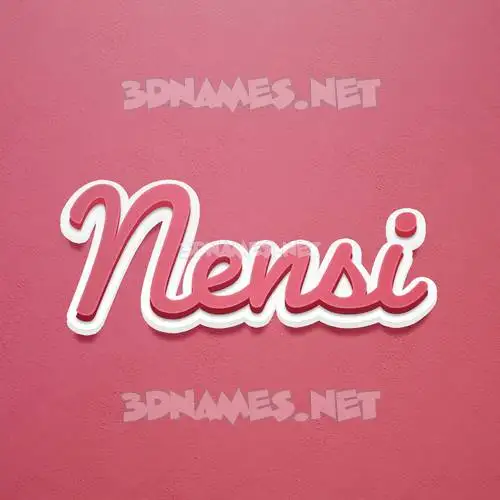 nensi in Red Scribble style - 3D name wallpaper nensi in Red Scribble style - 3D name wallpaper