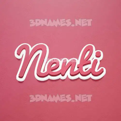 nenti in Red Scribble style - 3D name wallpaper nenti in Red Scribble style - 3D name wallpaper