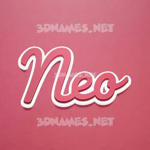 neo in Red Scribble style - 3D name wallpaper neo in Red Scribble style - 3D name wallpaper