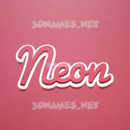 neon in Red Scribble style - 3D name wallpaper neon in Red Scribble style - 3D name wallpaper