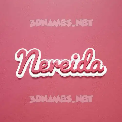nereida in Red Scribble style - 3D name wallpaper nereida in Red Scribble style - 3D name wallpaper