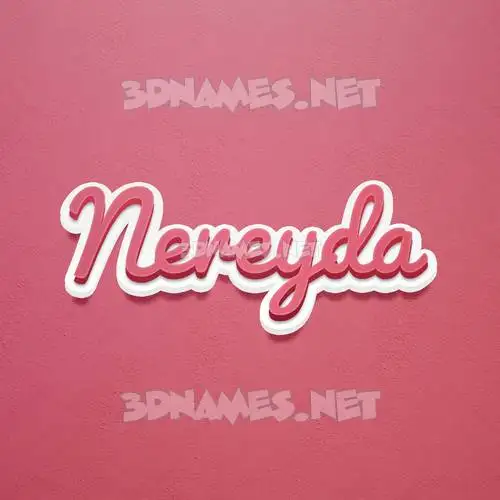 nereyda in Red Scribble style - 3D name wallpaper nereyda in Red Scribble style - 3D name wallpaper