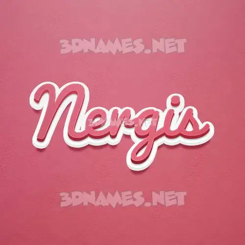 nergis in Red Scribble style - 3D name wallpaper nergis in Red Scribble style - 3D name wallpaper