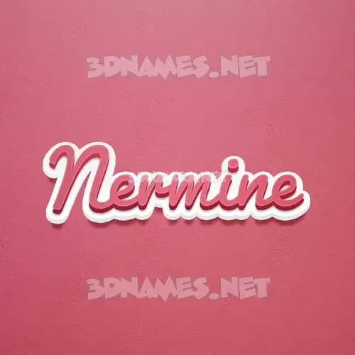 nermine in Red Scribble style - 3D name wallpaper nermine in Red Scribble style - 3D name wallpaper