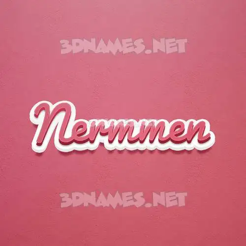 nermmen in Red Scribble style - 3D name wallpaper nermmen in Red Scribble style - 3D name wallpaper