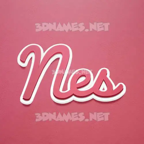nes in Red Scribble style - 3D name wallpaper nes in Red Scribble style - 3D name wallpaper