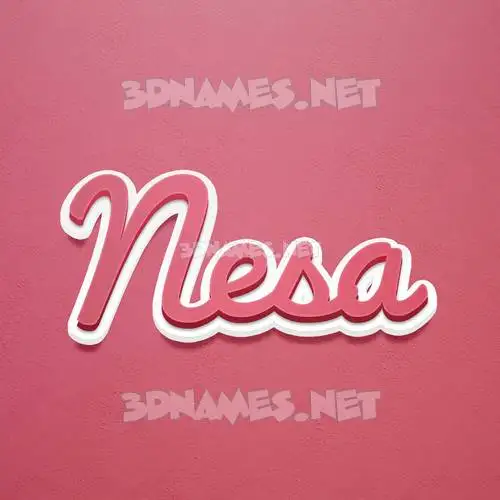 nesa in Red Scribble style - 3D name wallpaper nesa in Red Scribble style - 3D name wallpaper