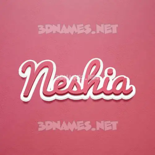neshia in Red Scribble style - 3D name wallpaper neshia in Red Scribble style - 3D name wallpaper