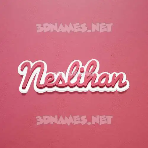 neslihan in Red Scribble style - 3D name wallpaper neslihan in Red Scribble style - 3D name wallpaper