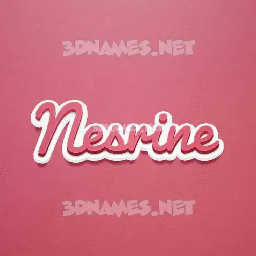 nesrine in Red Scribble style - 3D name wallpaper nesrine in Red Scribble style - 3D name wallpaper